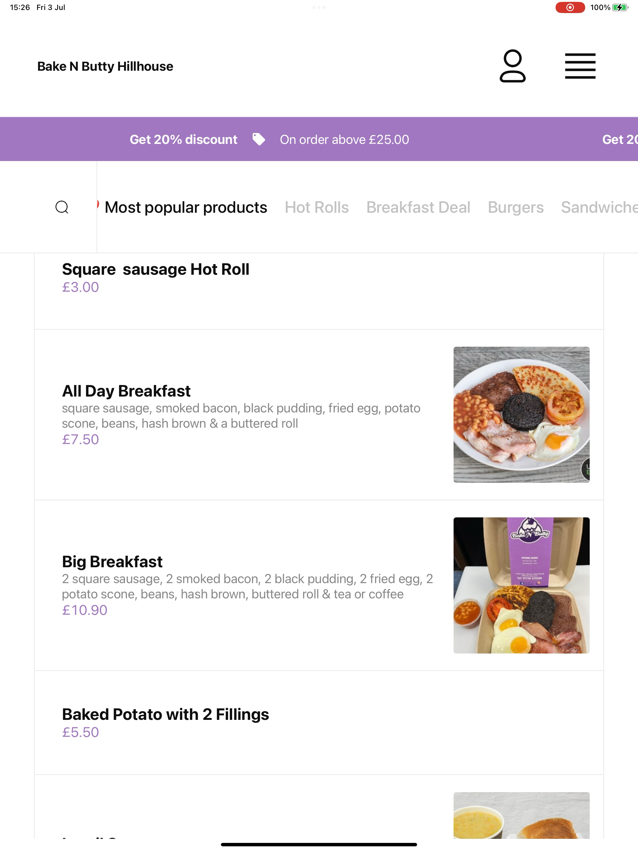 Bake N Butty Hillhouse screenshot 13