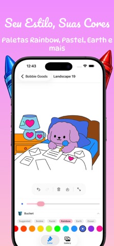 Jogo de pintar bobbie goods iPhone screenshot 4