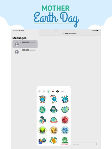 Mother Earth Day Stickers iPad screenshot