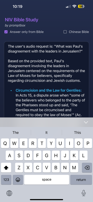 AI Bible Study Screenshot 3 of 5