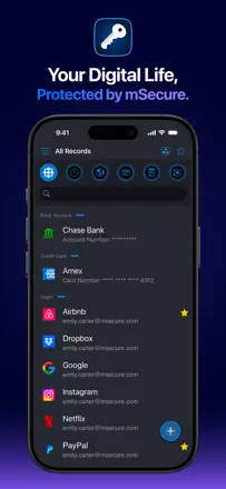 Password Manager - mSecure: Screenshot 1 von 8