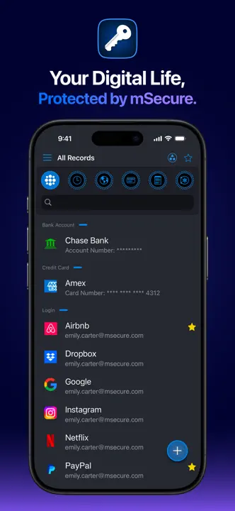 Password Manager - mSecure: Screenshot 1 von 8
