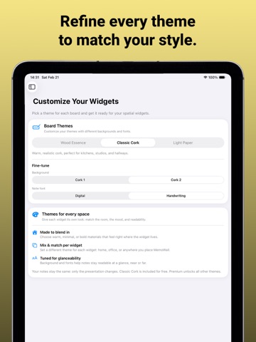 MemoWall – Notes & Widgets iPad screenshot