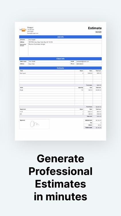 Job Estimates & Invoices screenshot-5