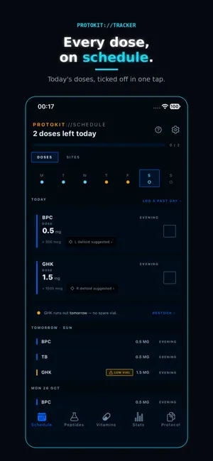 Protokit: Peptide Tracker screenshot 1