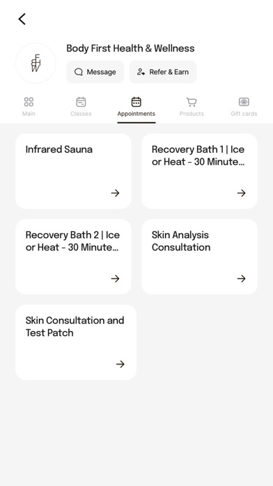 Body First Health & Wellness Screenshot