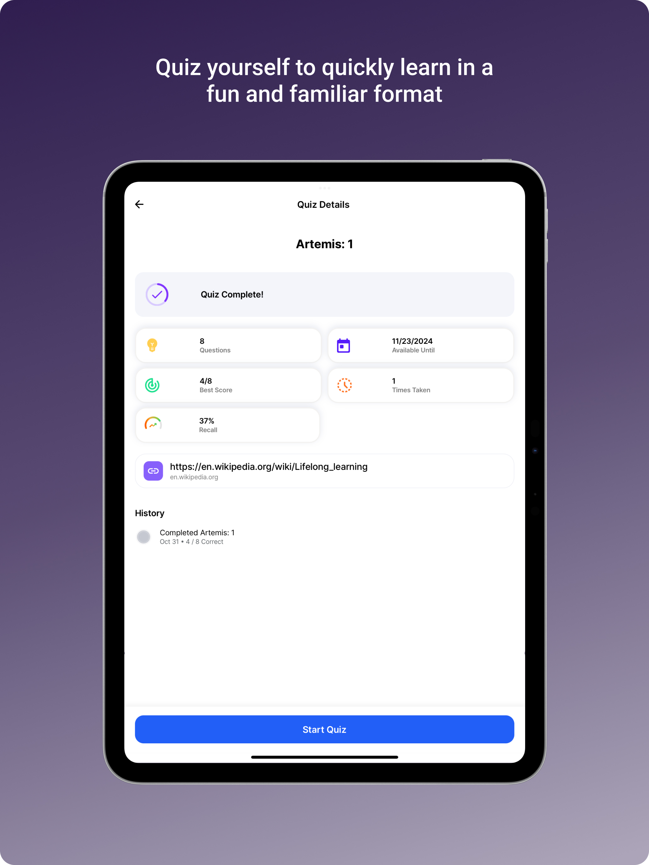 Trivie Learn screenshot 10