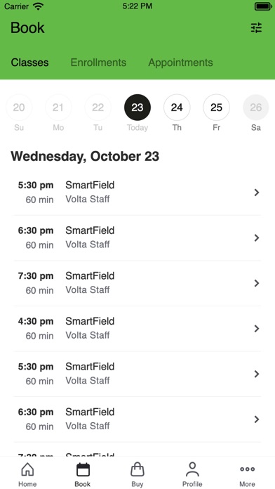 VOLTA Soccer Training Center iPhone screenshot 2 - Health & Fitness app