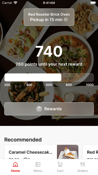 Red Rooster Brick Oven iPhone screenshot 1 - Food & Drink app