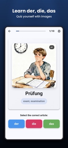 Der Die Oops – German Articles Screenshot 3 of 8