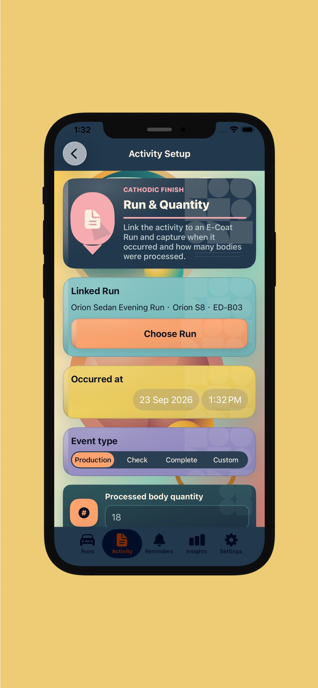 Screenshot 3 of Cathodic Finish App