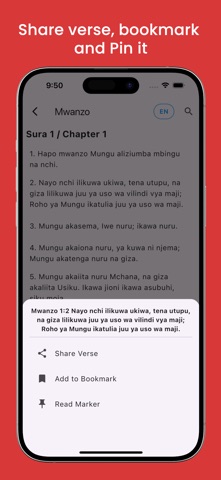 Biblia Takatifu App (Offline) iPhone screenshot
