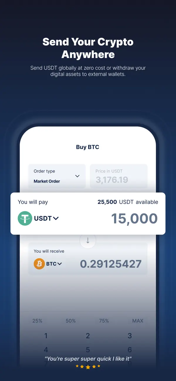 Screenshot #3 pour CoinMENA: Buy Bitcoin Now