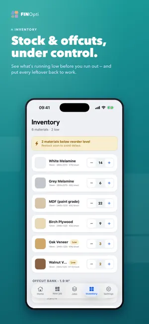 FINOpti — Cut List Optimizer screenshot 4
