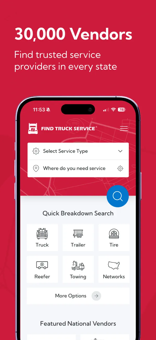 Screenshot #1 pour Find Truck Service