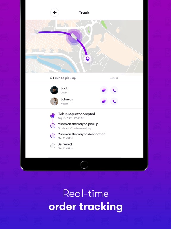 Muvr - Request movers iPad screenshot 7 - Lifestyle app