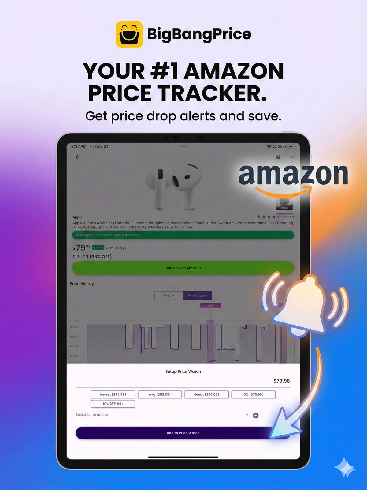 BigBangPrice - Price Tracker ipad screenshot 1