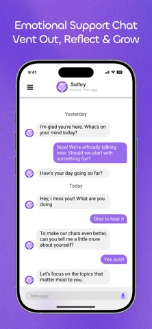 Suthry - AI Friend iPhone screenshot