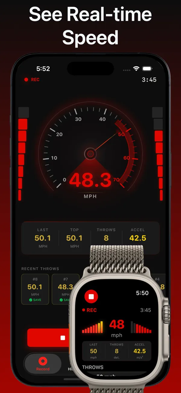 Screenshot #1 pour Arm Speed Motion Analyzer