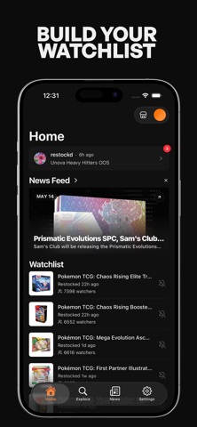 Restockd screenshot