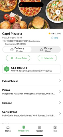 Capri Pizzeria. Screenshot 2 of 4