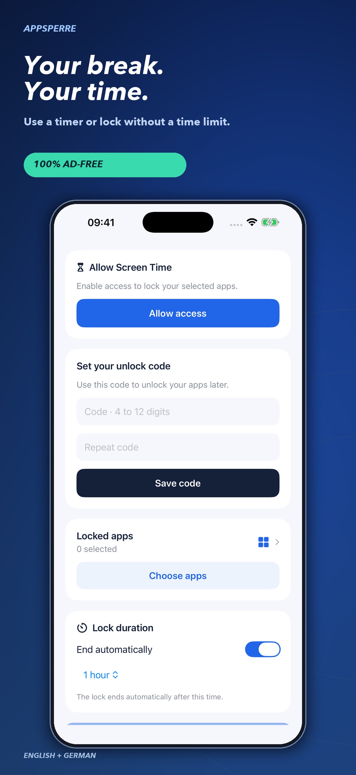 Screenshot 3 of FocusGuard – AppSperre