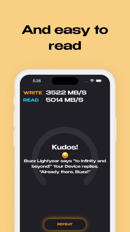 #4. Diskio - Disk Speed Analyzer (iOS) By: Sergii Khliustin