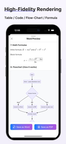 Markdown Converter - .docx/PDF Screenshot 2 of 5