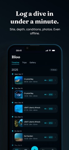 Bloo: Scuba Dive Log Screenshot 3 of 10