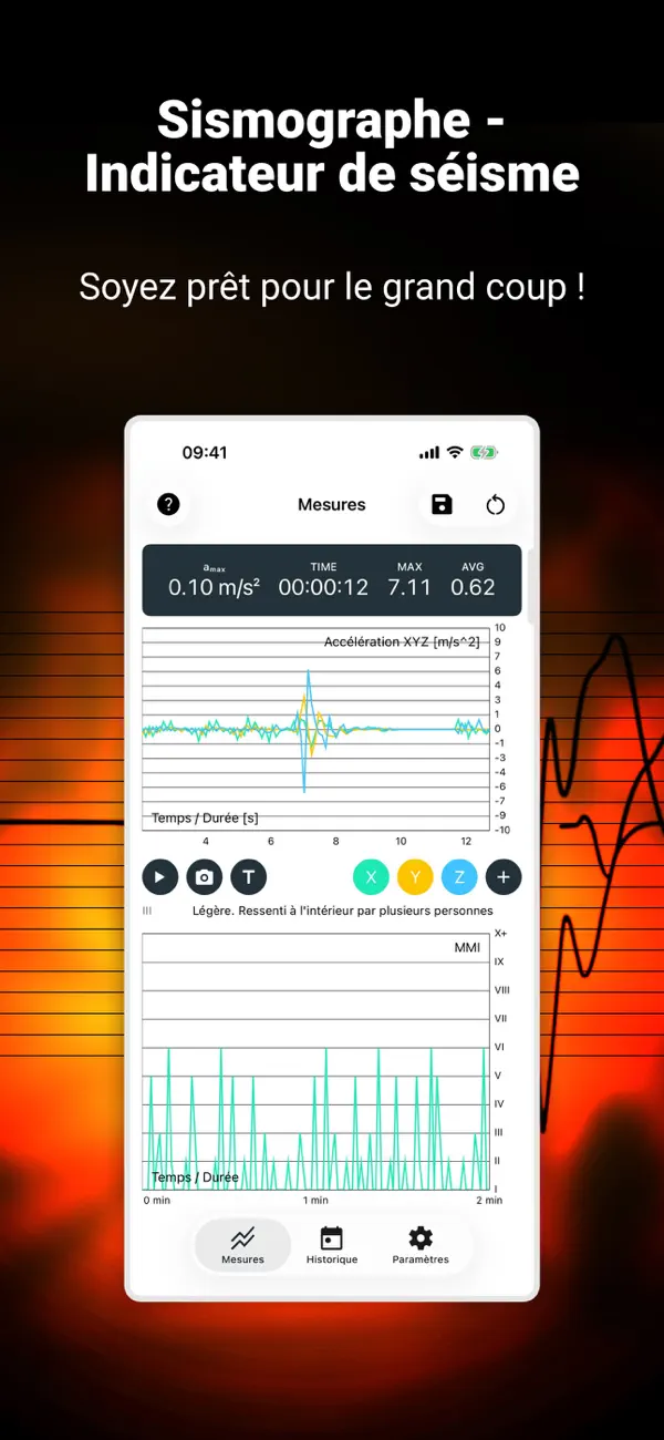 Screenshot #1 pour Sismographe