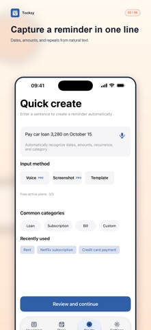 Tocksy: Persistent Reminders screenshot 2
