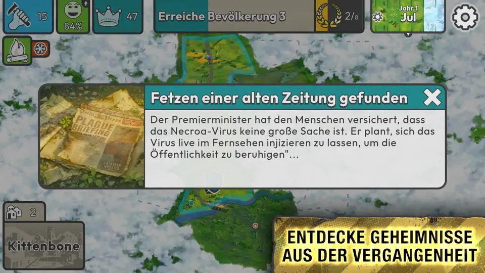 Screenshot von After Inc. auf dem iPhone 8