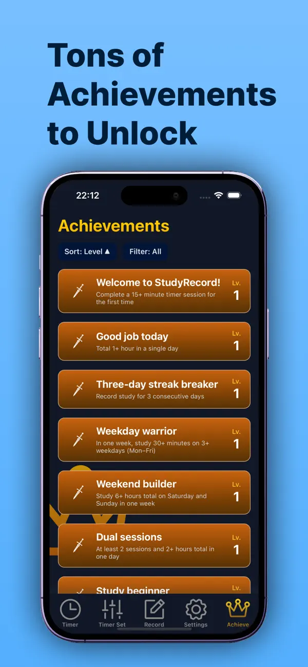 #5. StudyRecord: Study Tracker (iOS) Podle: Yusuke Hirota