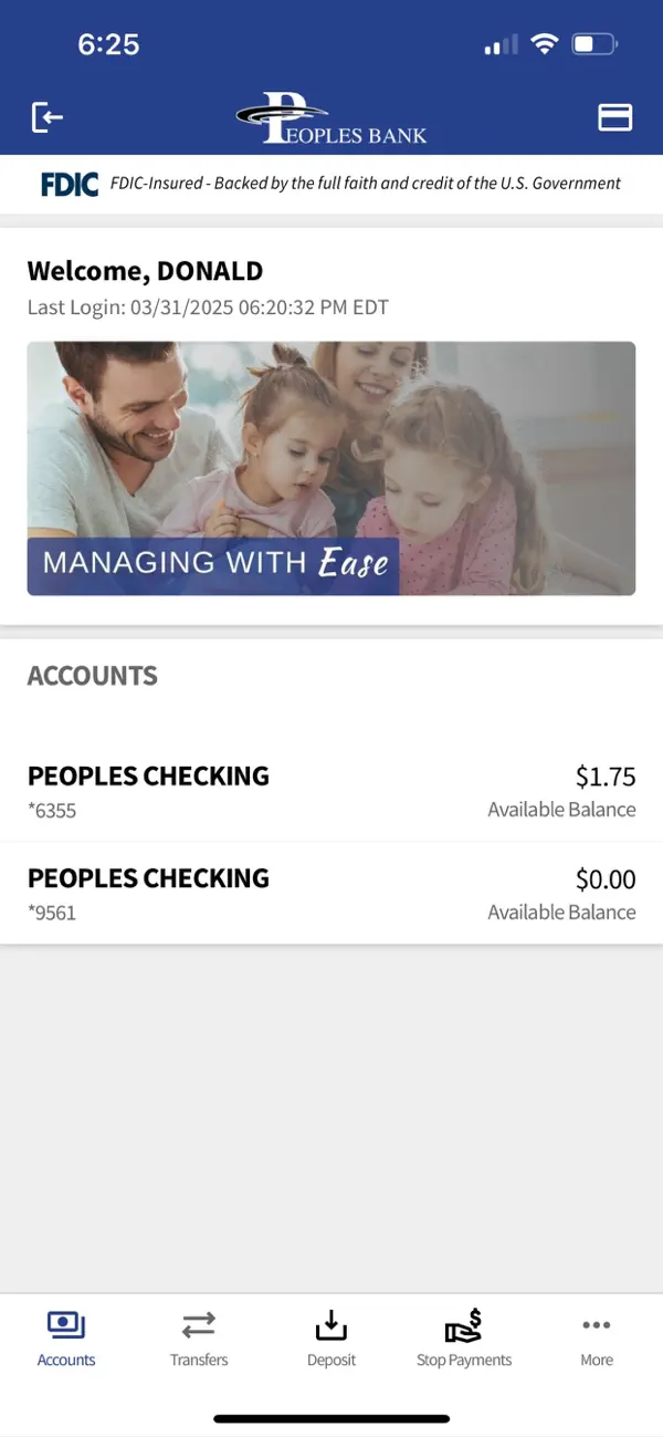 Screenshot #2 pour Peoples Bank (AR)