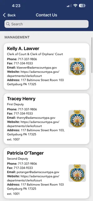 Adams County Clerk of Courts screenshot 3
