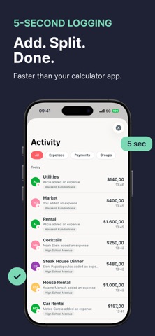 Tabb: Split Bills with Friends iPhone screenshot