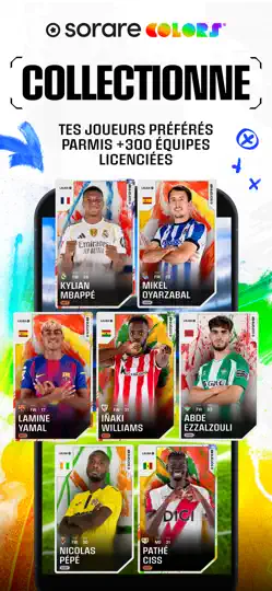 Capture d'écran de Sorare Fantasy Sports sur iPhone 2
