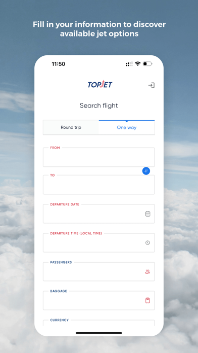TopJet – Private Jet Charters Screenshot