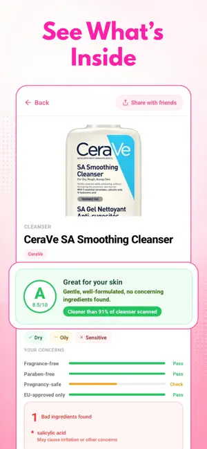 Cosmetic AI: Ingredient Check screenshot 2