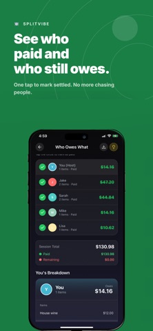 SplitVibe: AI Bill Splitter screenshot