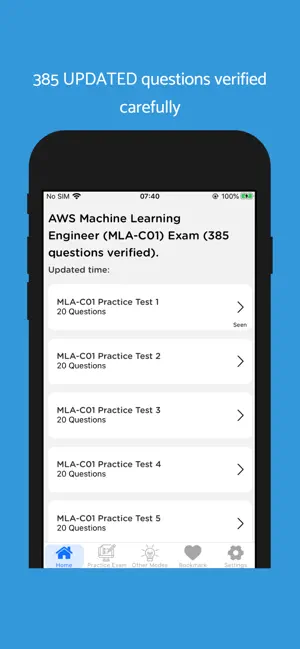 AWS MLA-C01 Exam 2026 screenshot 1