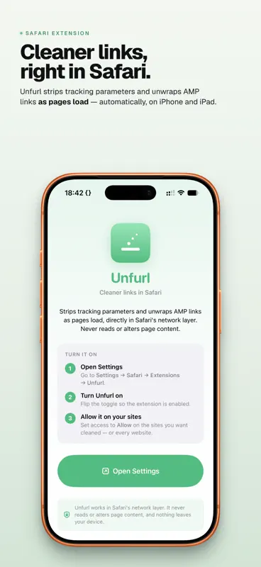 Unfurl: Strip Link Trackers screenshot 1 of 6