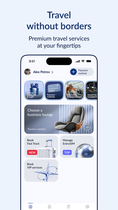 EVERY: business lounges & eSim Screenshot