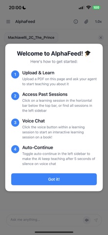 Alphafeed screenshot