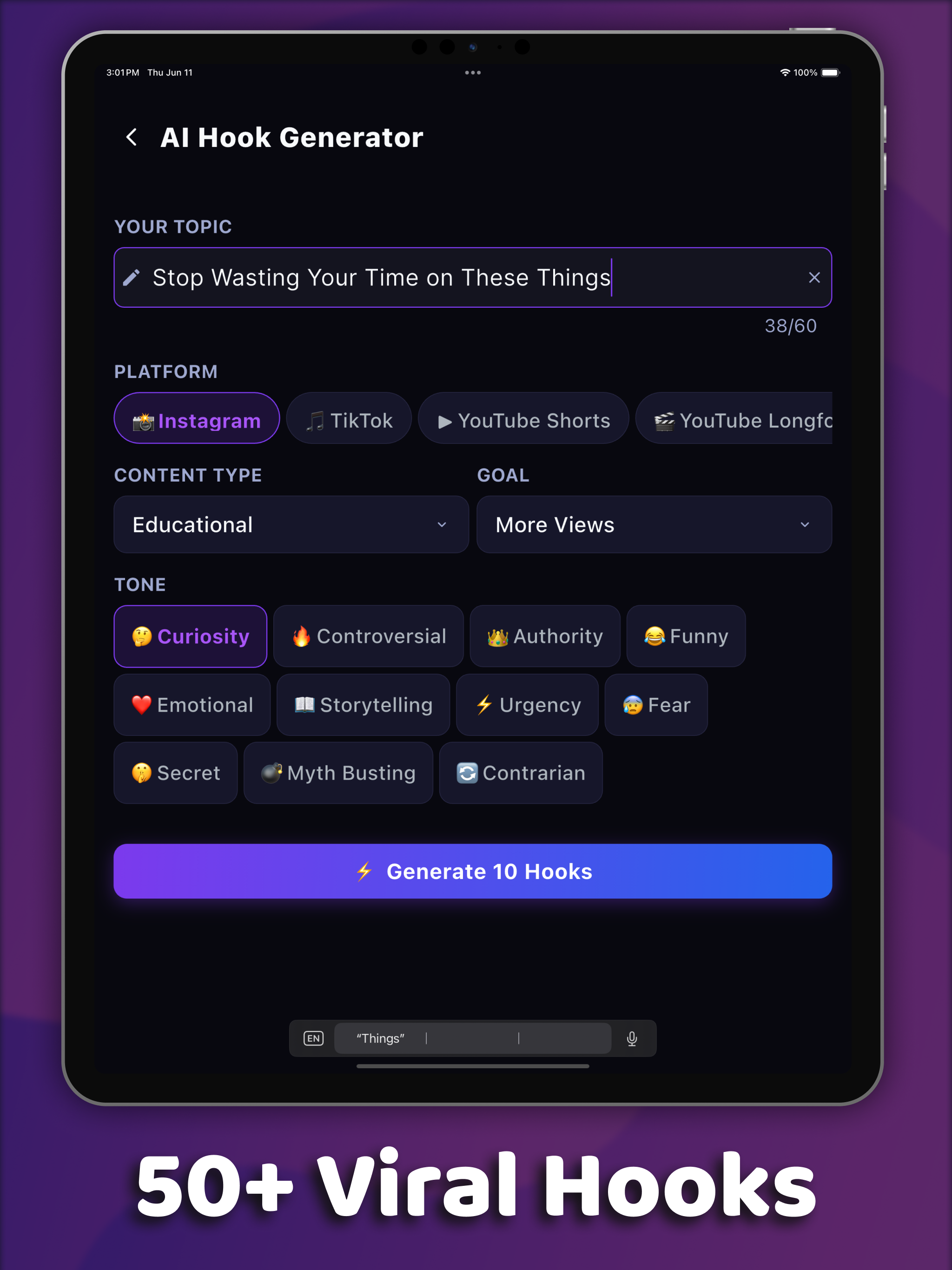 Go Viral Hook AI screenshot 9