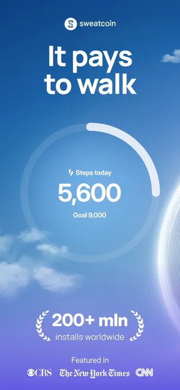 Sweatcoin Walking Step Tracker screenshot 1 of 7