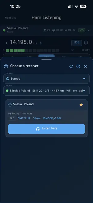 Ham Listening screenshot 1