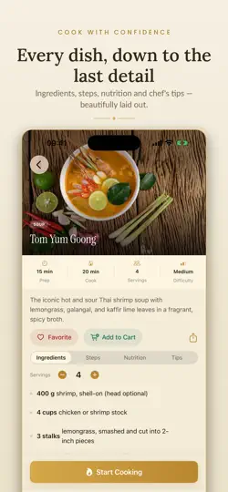 Captura de pantalla de Tamrap - ตำรับ Thai Recipes en iPhone 3
