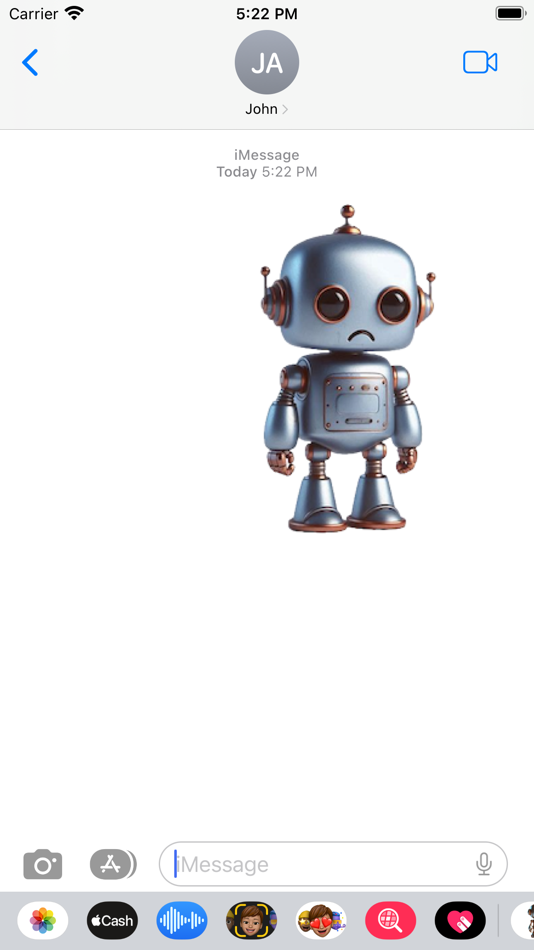 #4. Sad Robot Stickers (iOS) Podle: Paul Scott