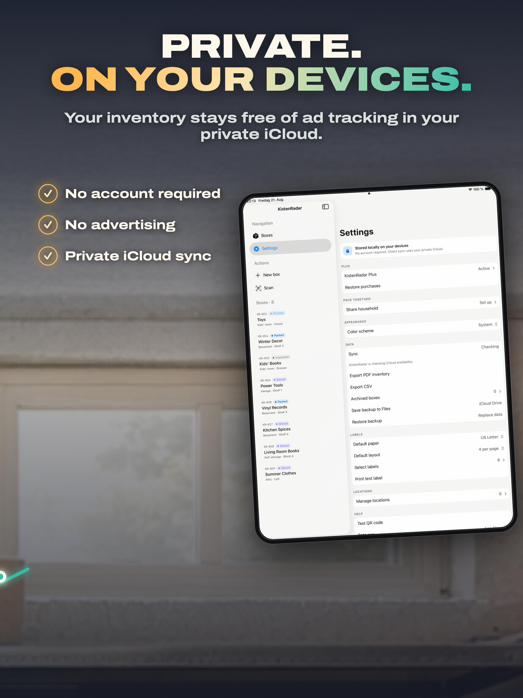 KistenRadar: Moving Inventory screenshot 13